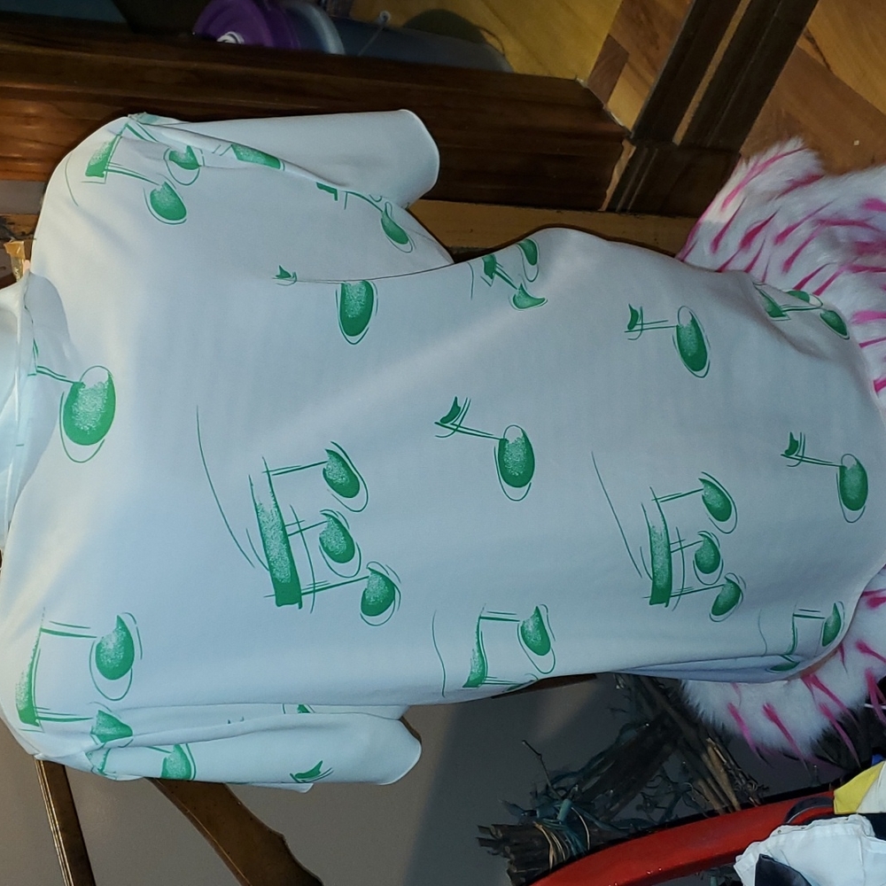 70s Vintage rare music note blouse top 2XL/XL EUC - Picture 4 of 5